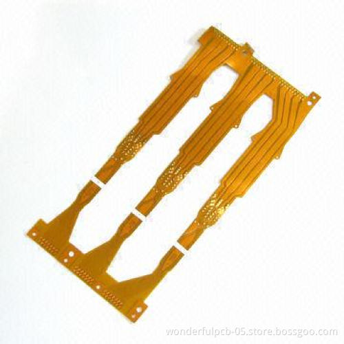 Double Layer Flexible PCB with 1oz Copper Thickness, Made of Aluminum